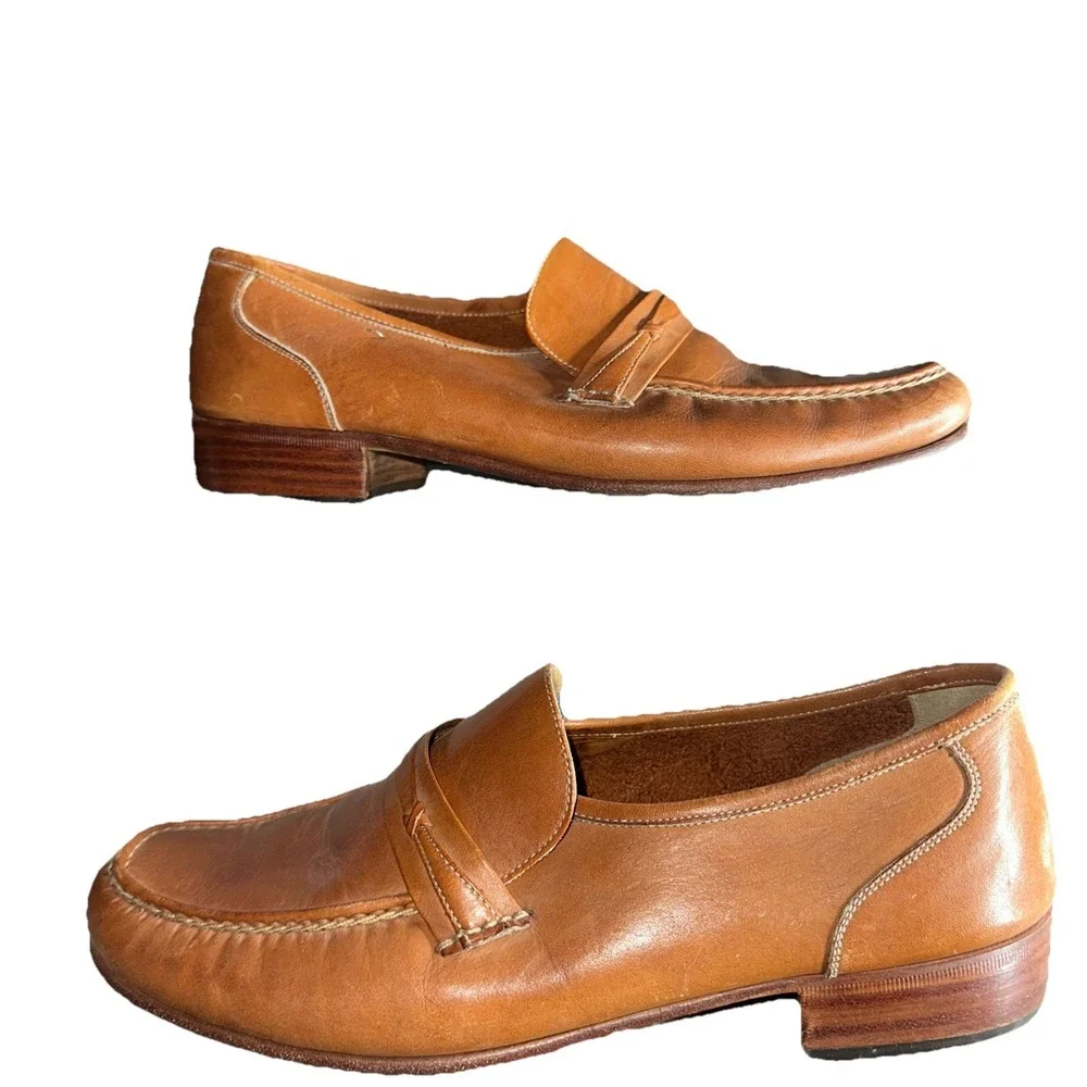 To Boot New York Adam Derrick Loafers Men's Size 9.5D Portofino‎ Brown Leather